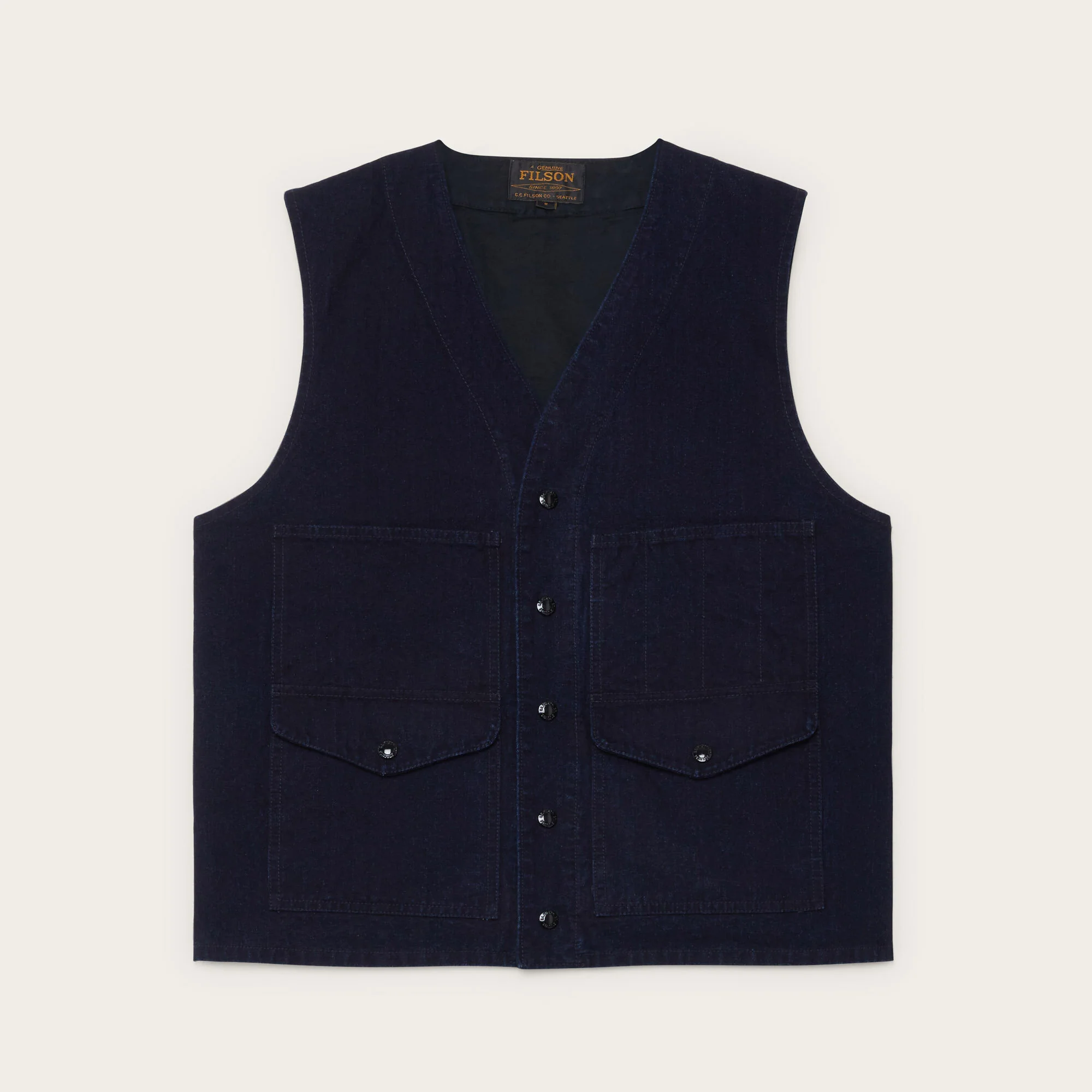DRY TIN INDIGO VEST