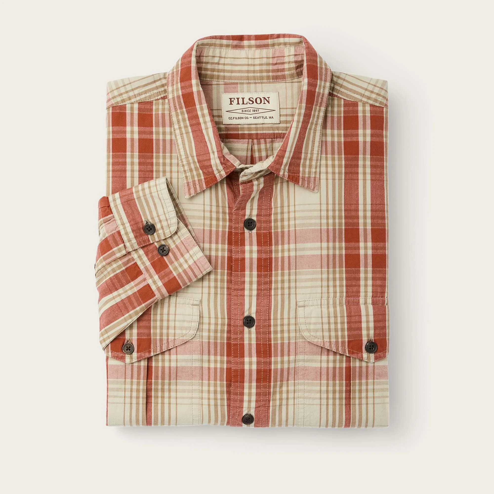 FILSON'S WASHED FEATHER CLOTH SHIRT - Image 3
