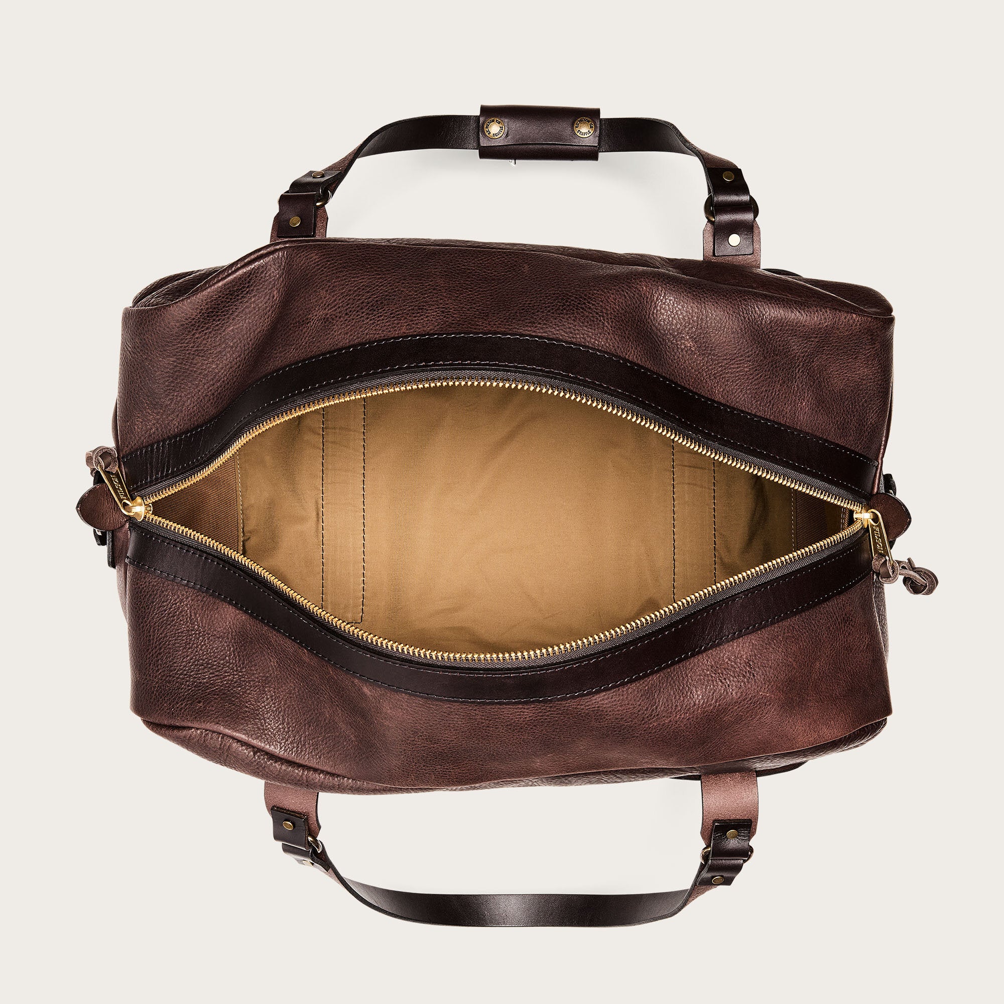 HERITAGE LEATHER MEDIUM DUFFLE BAG - Image 4
