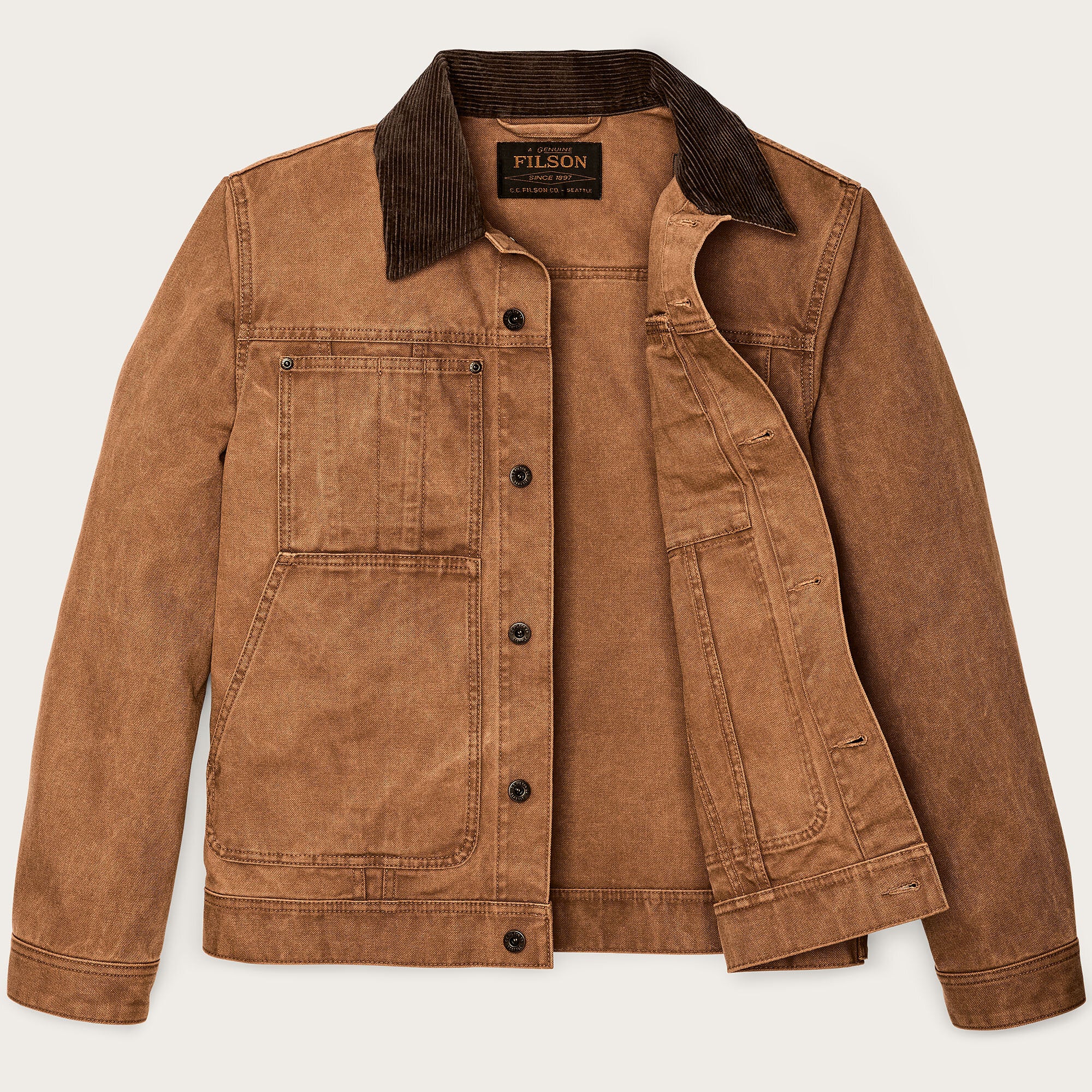 RUSTIC CANVAS SHORT CRUISER JACKET - Image 3