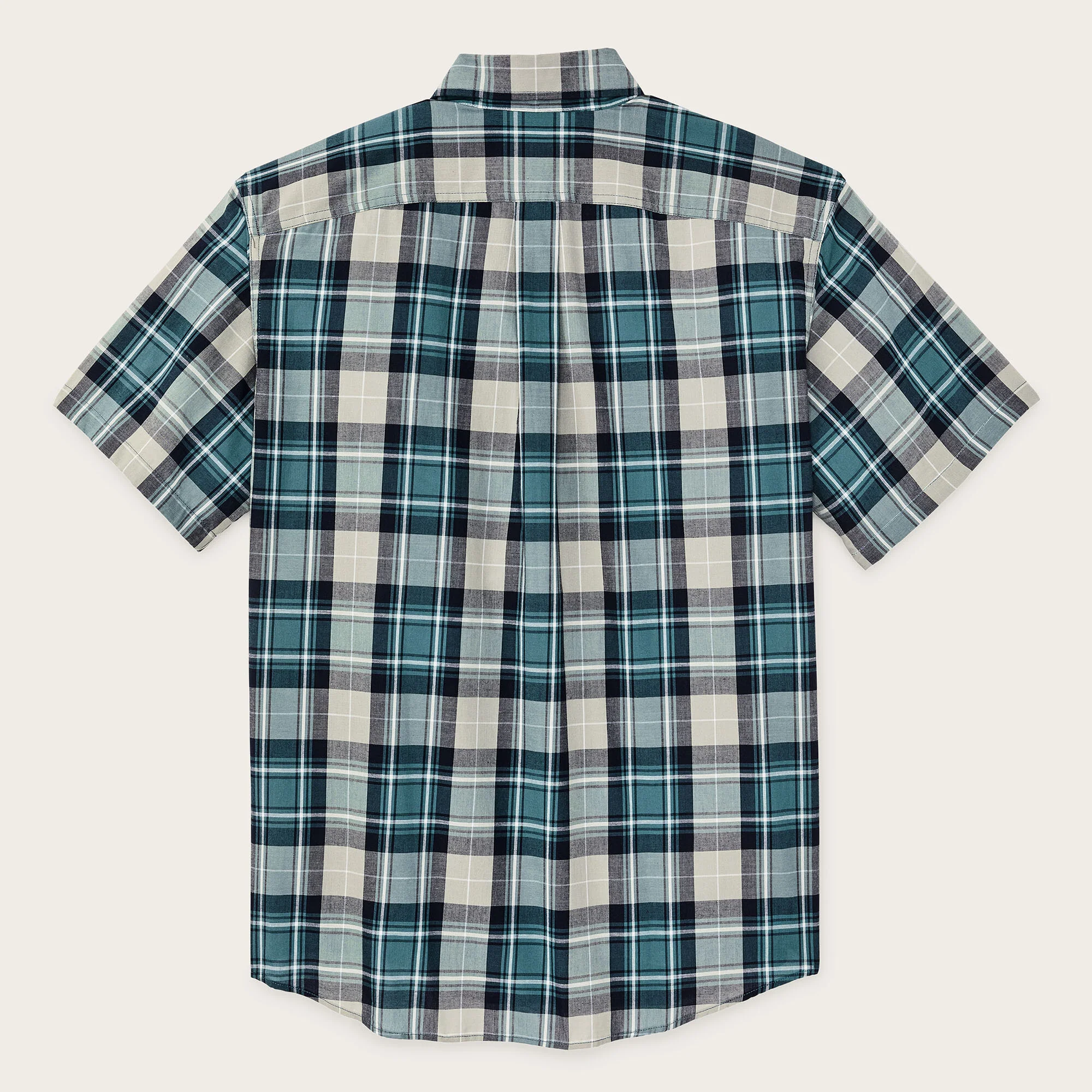 SHORT SLEEVE MADRAS POPOVER SHIRT - Image 2