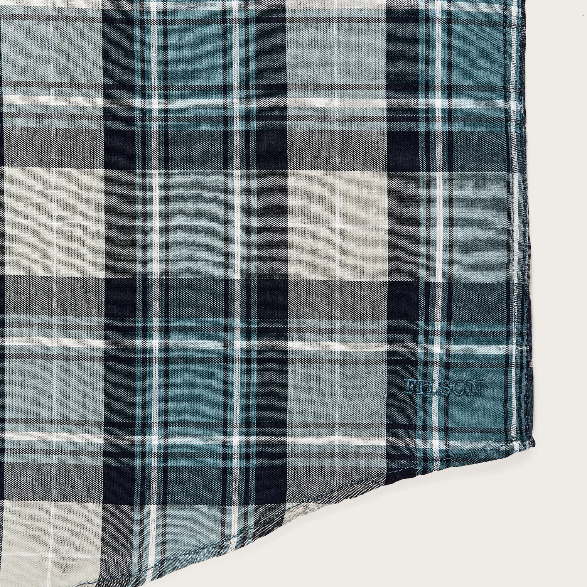 SHORT SLEEVE MADRAS POPOVER SHIRT - Image 4