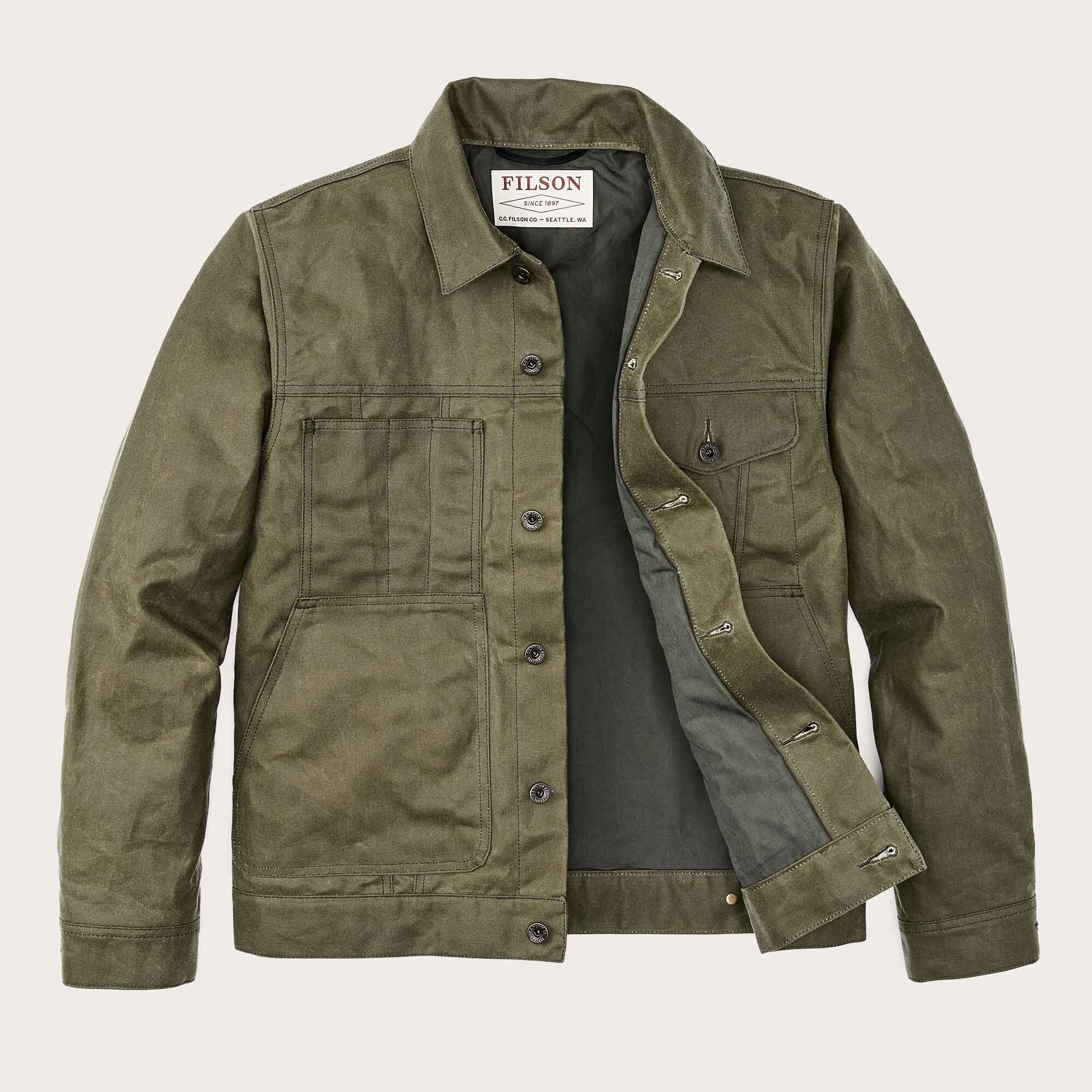 SHORT LINED CRUISER JACKET AUS TIN CLOTH - Image 3