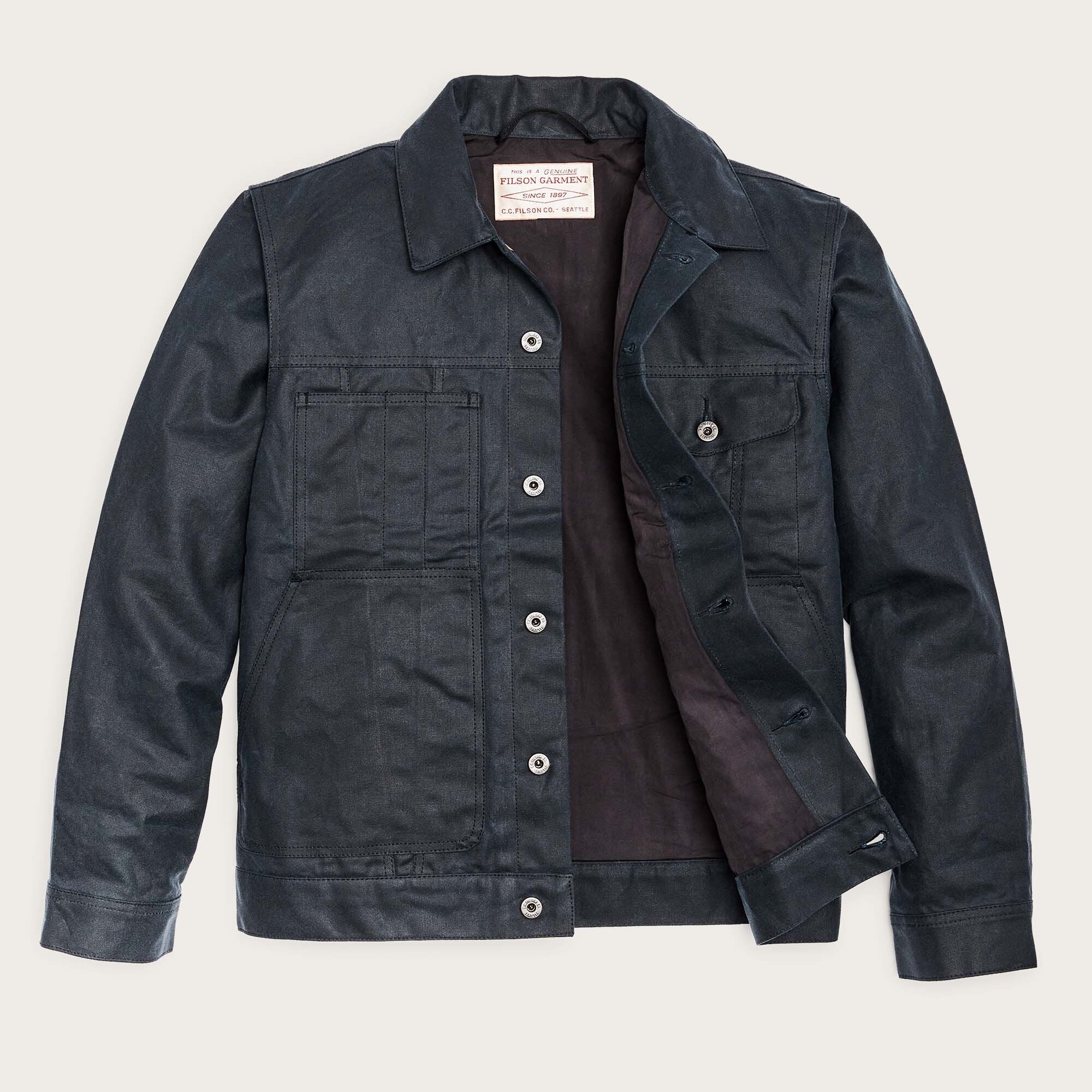 SHORT LINED CRUISER JACKET AUS TIN CLOTH - Image 3