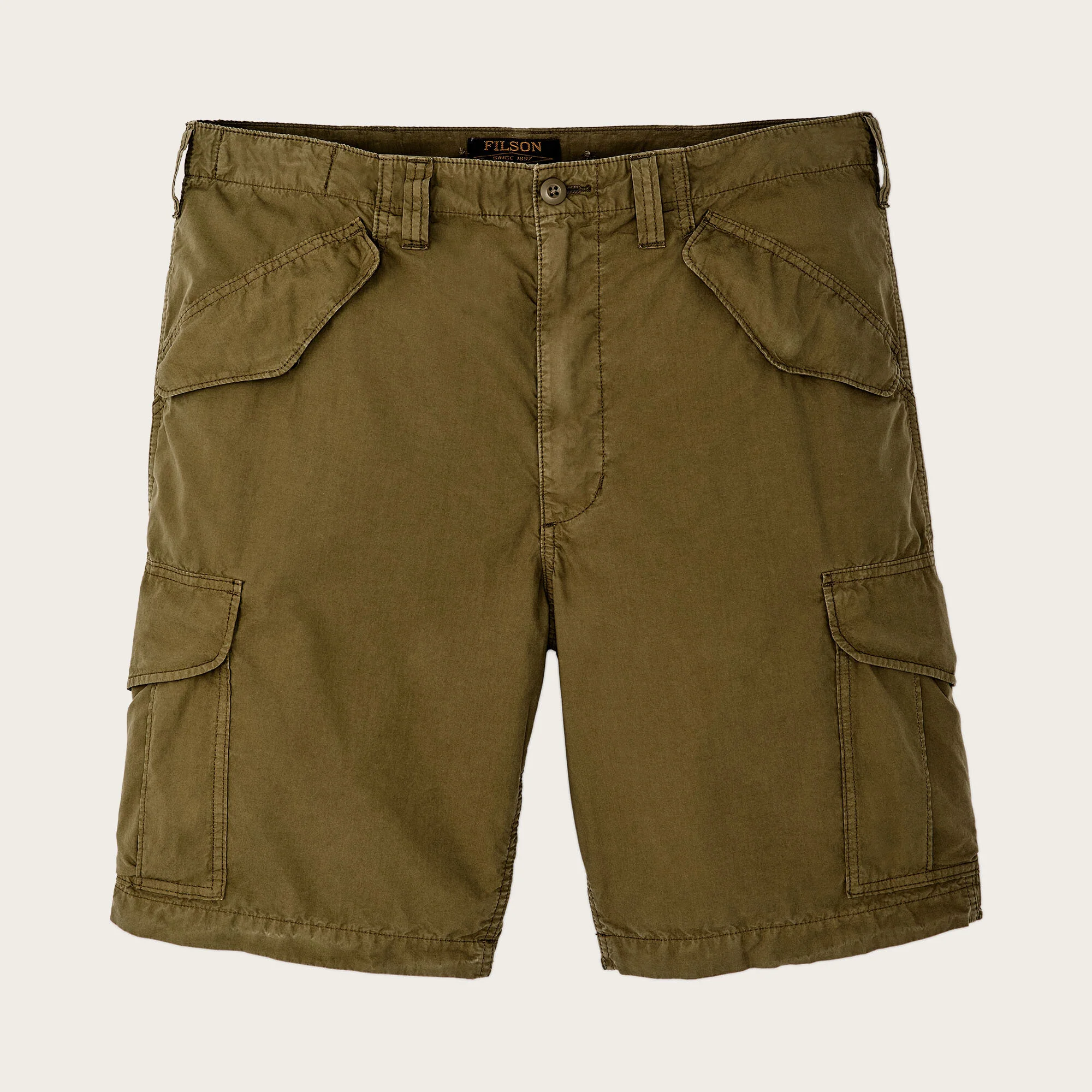 TROPICAL POPLIN CARGO SHORTS