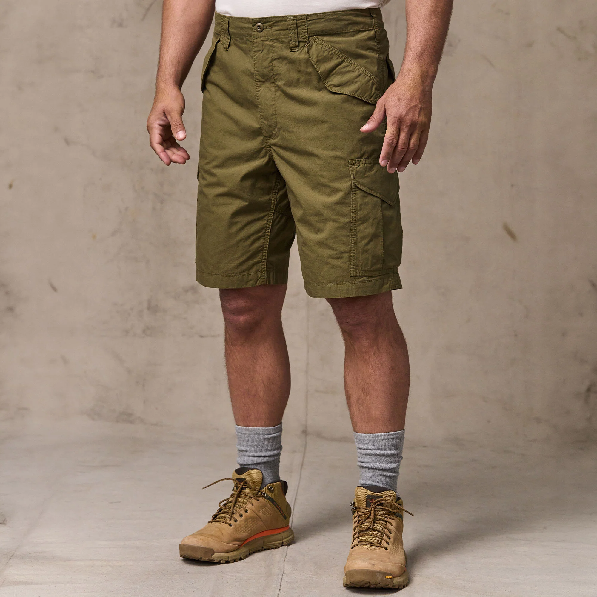 TROPICAL POPLIN CARGO SHORTS - Image 9