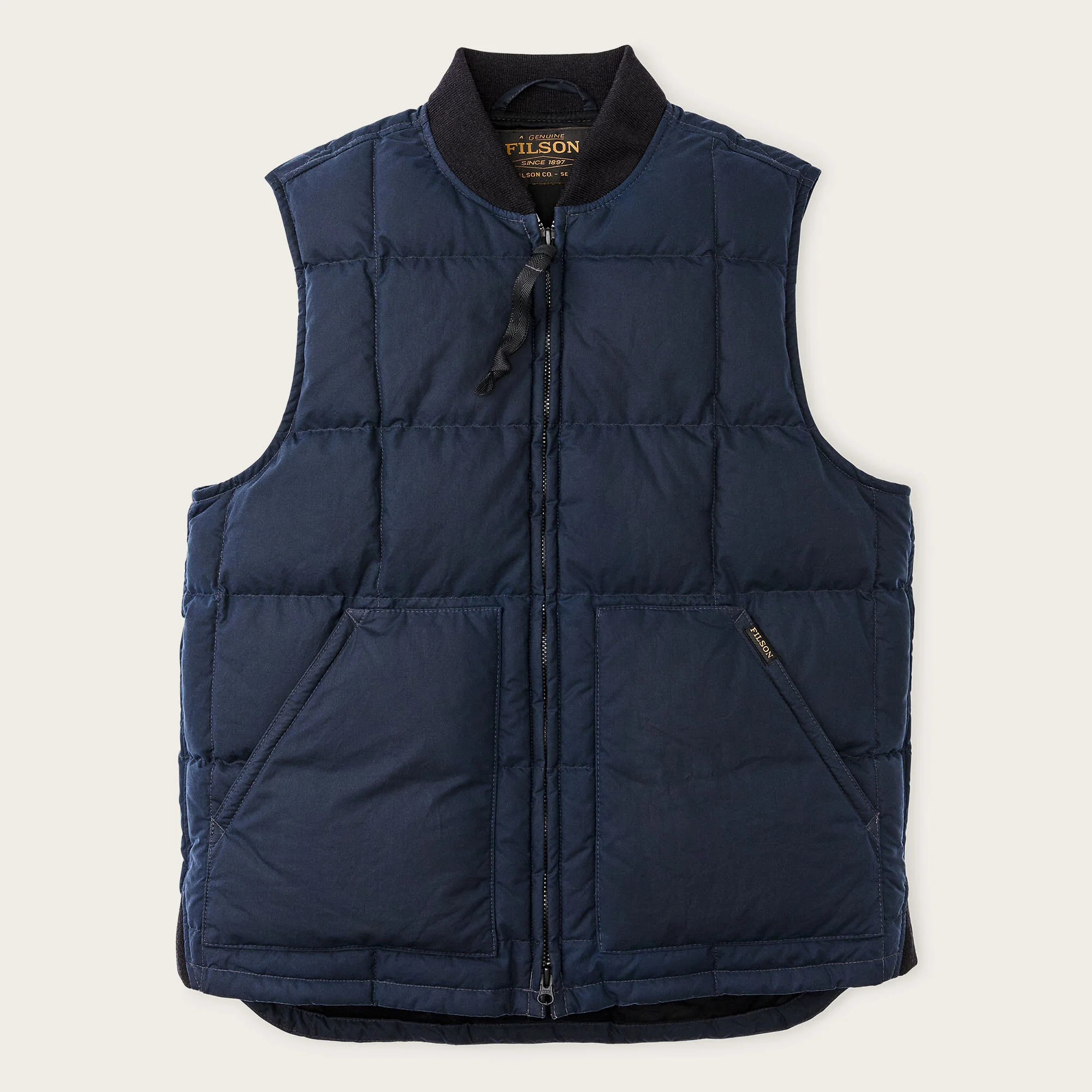 WAXED DOWN VEST