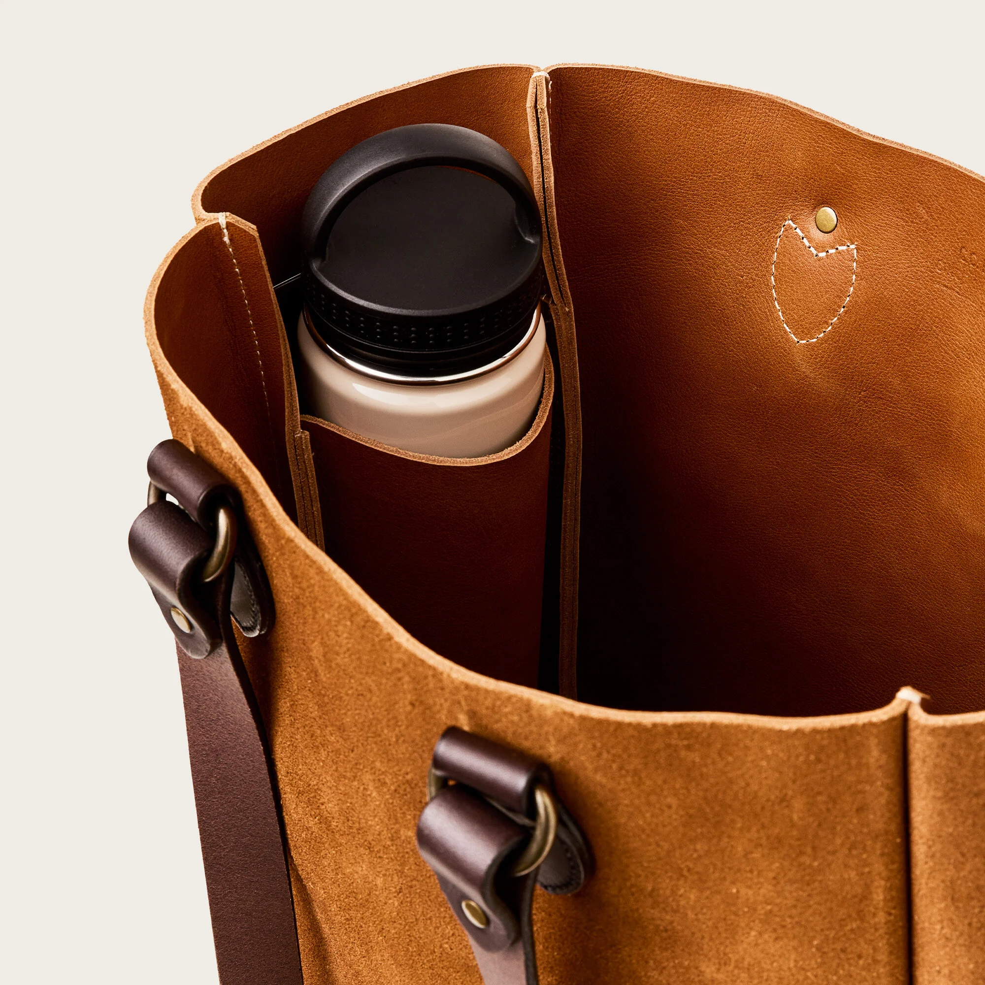 SUEDE OPEN TOTE BAG - Image 5