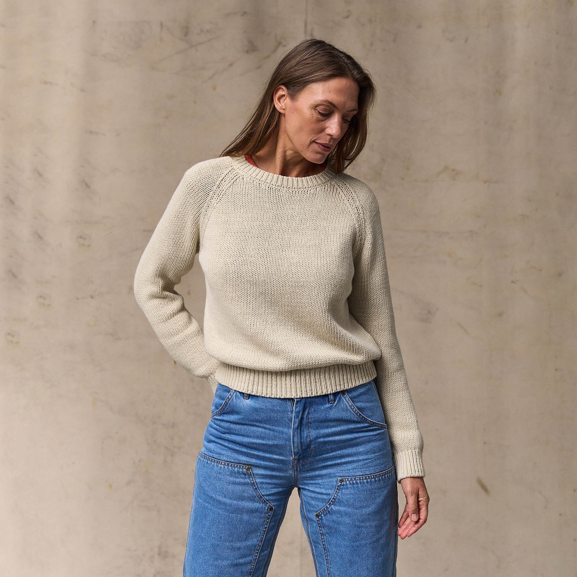 WOMEN'S COTTON CREWNECK SWEATER - Image 7
