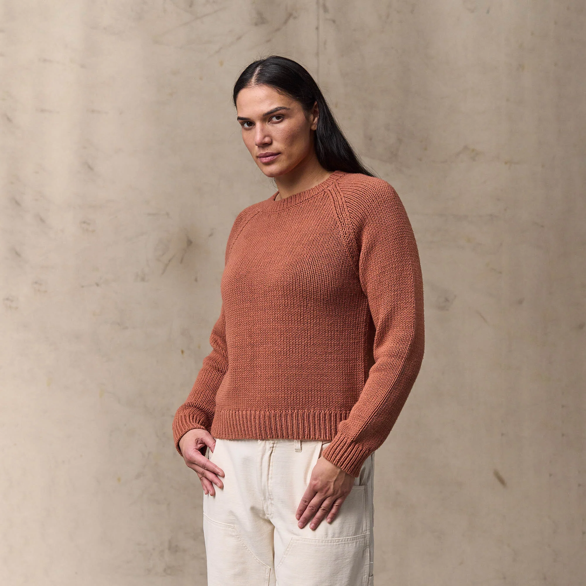 WOMEN'S COTTON CREWNECK SWEATER - Image 7