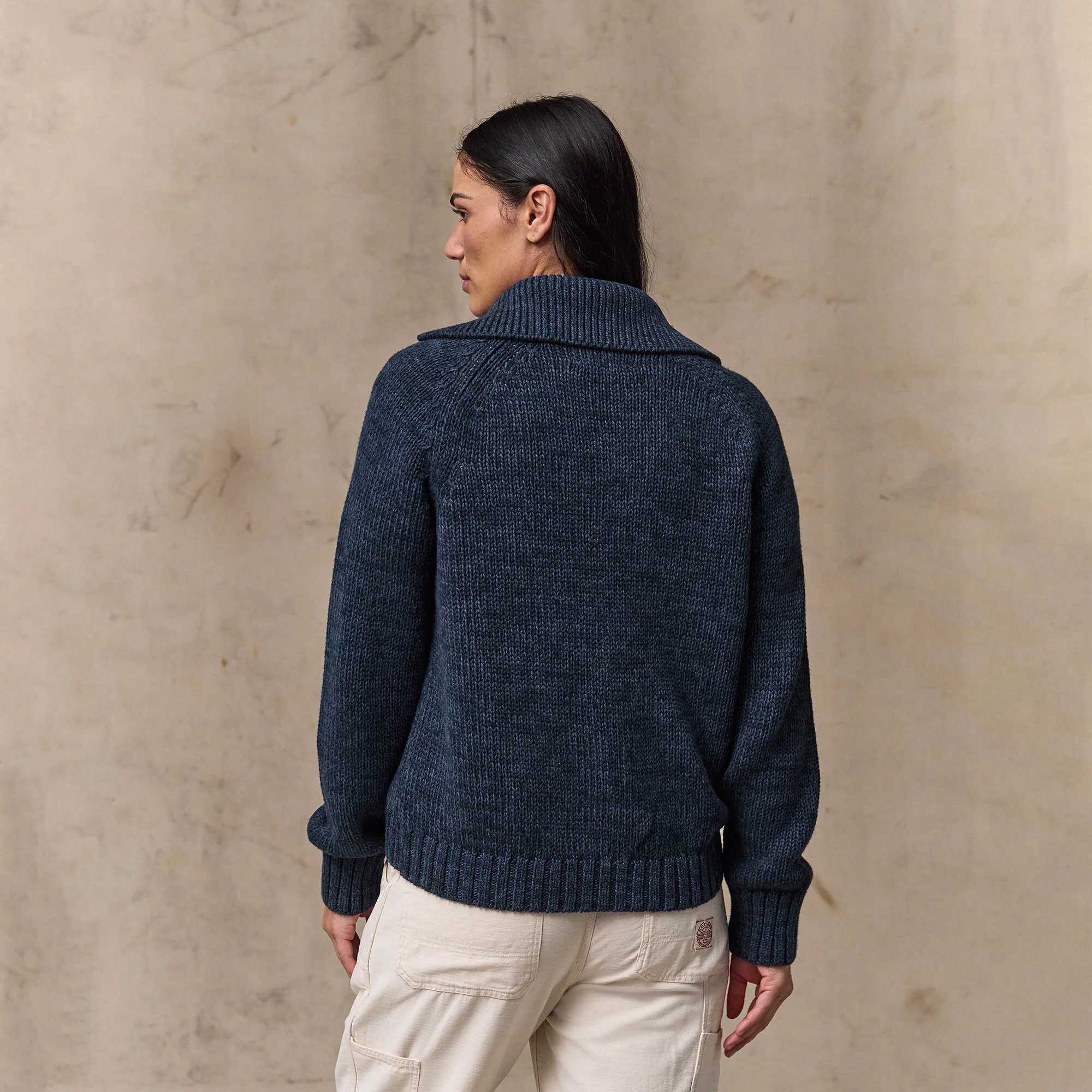 WOMEN'S COTTON FULL-ZIP CARDIGAN - Image 5