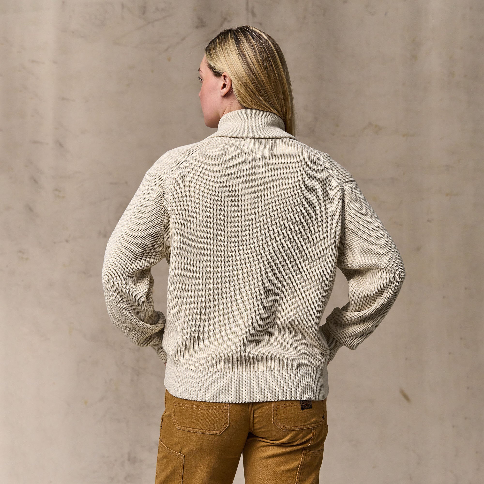 WOMEN'S COTTON SHAWL NECK CARDIGAN - Image 9