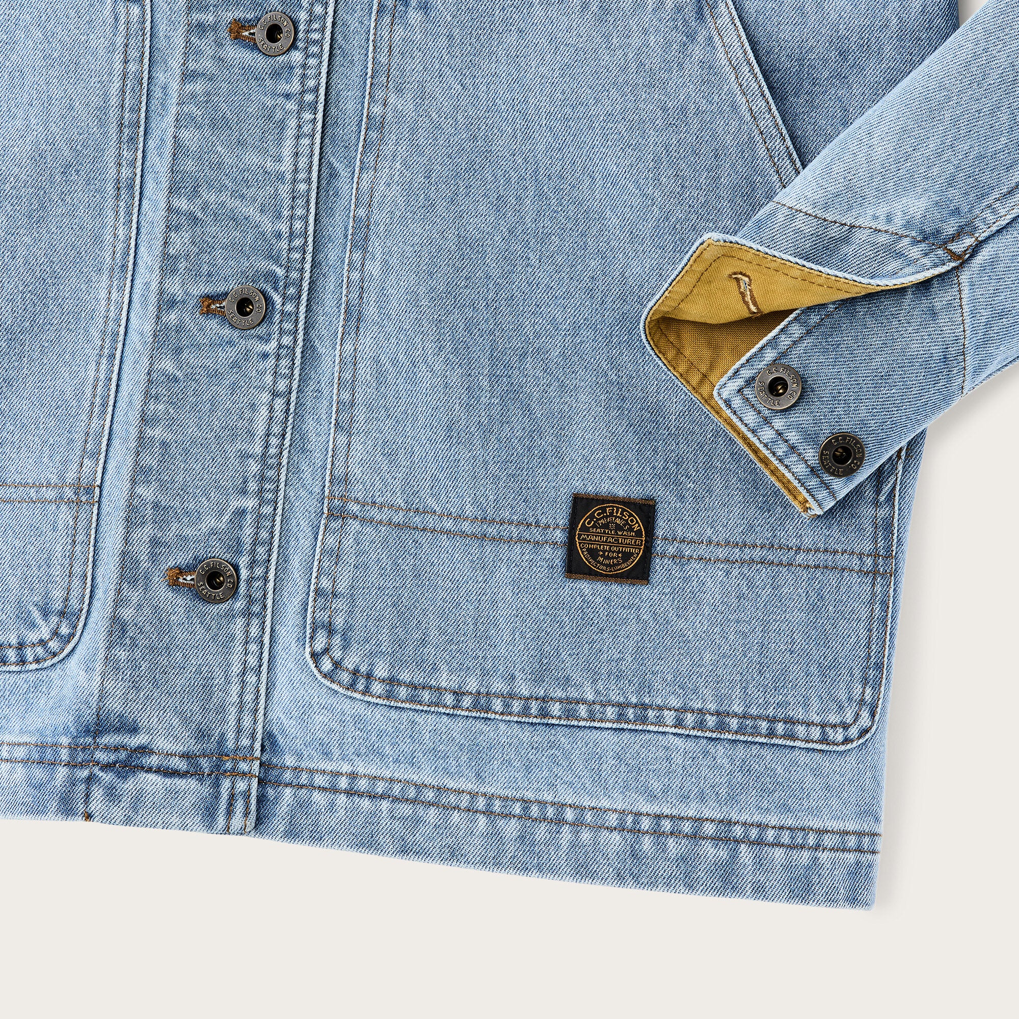 WOMEN’S DENIM BARN COAT - Image 4