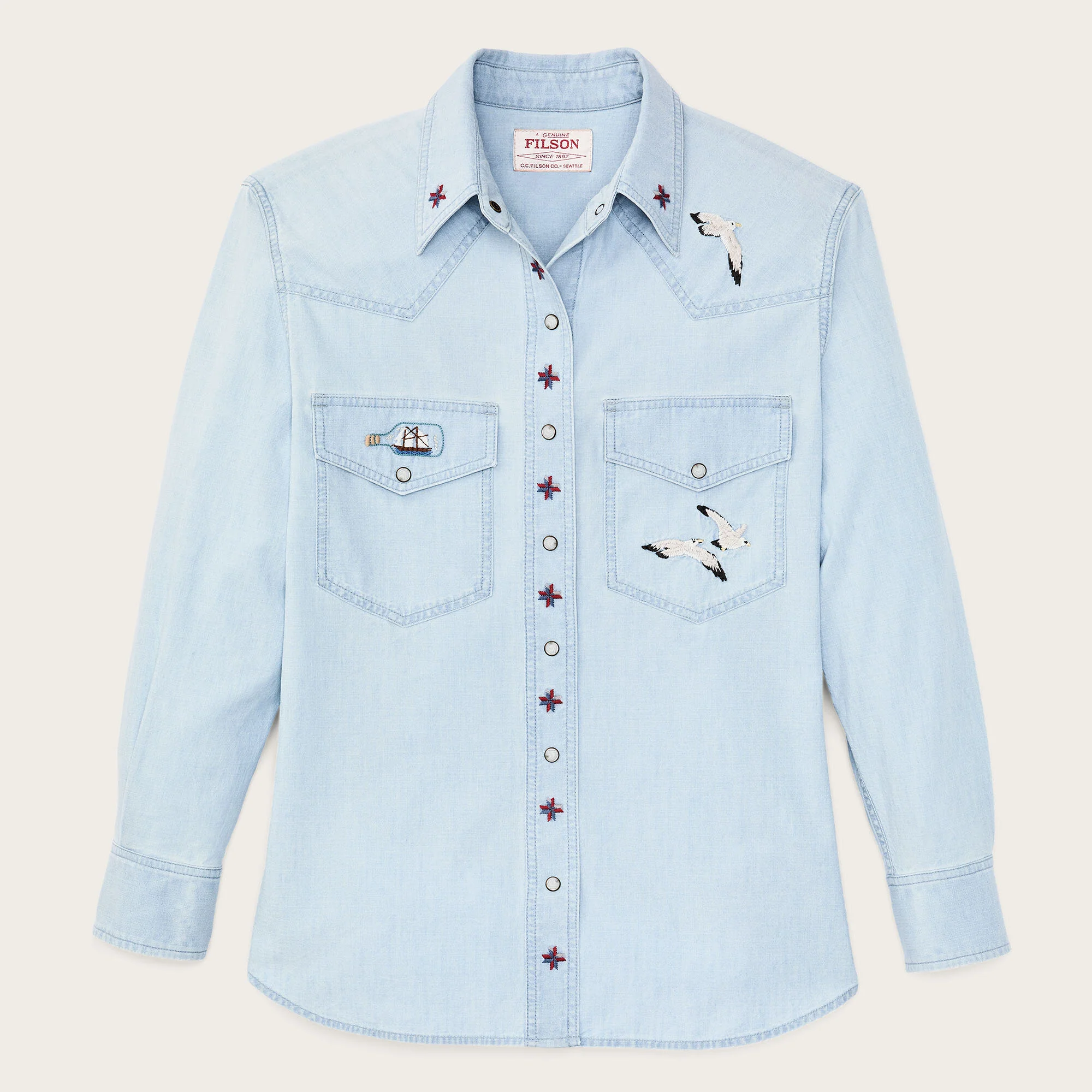 WOMEN'S EMBROIDERED WESTERN SHIRT