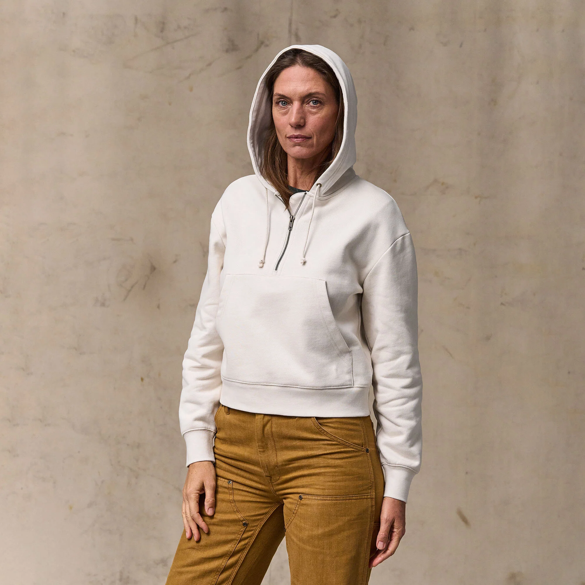 WOMEN'S FRENCH TERRY HALF-ZIP HOODIE - Image 6
