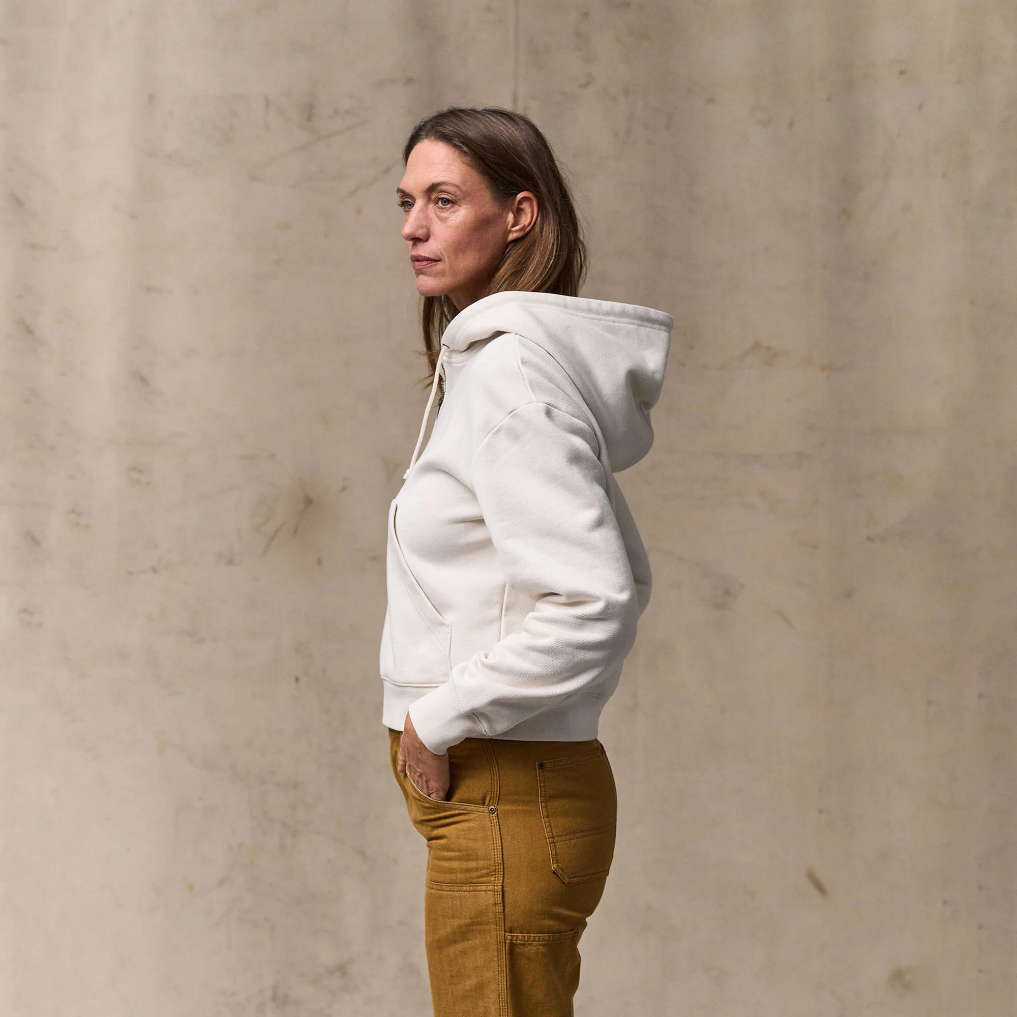WOMEN'S FRENCH TERRY HALF-ZIP HOODIE - Image 7