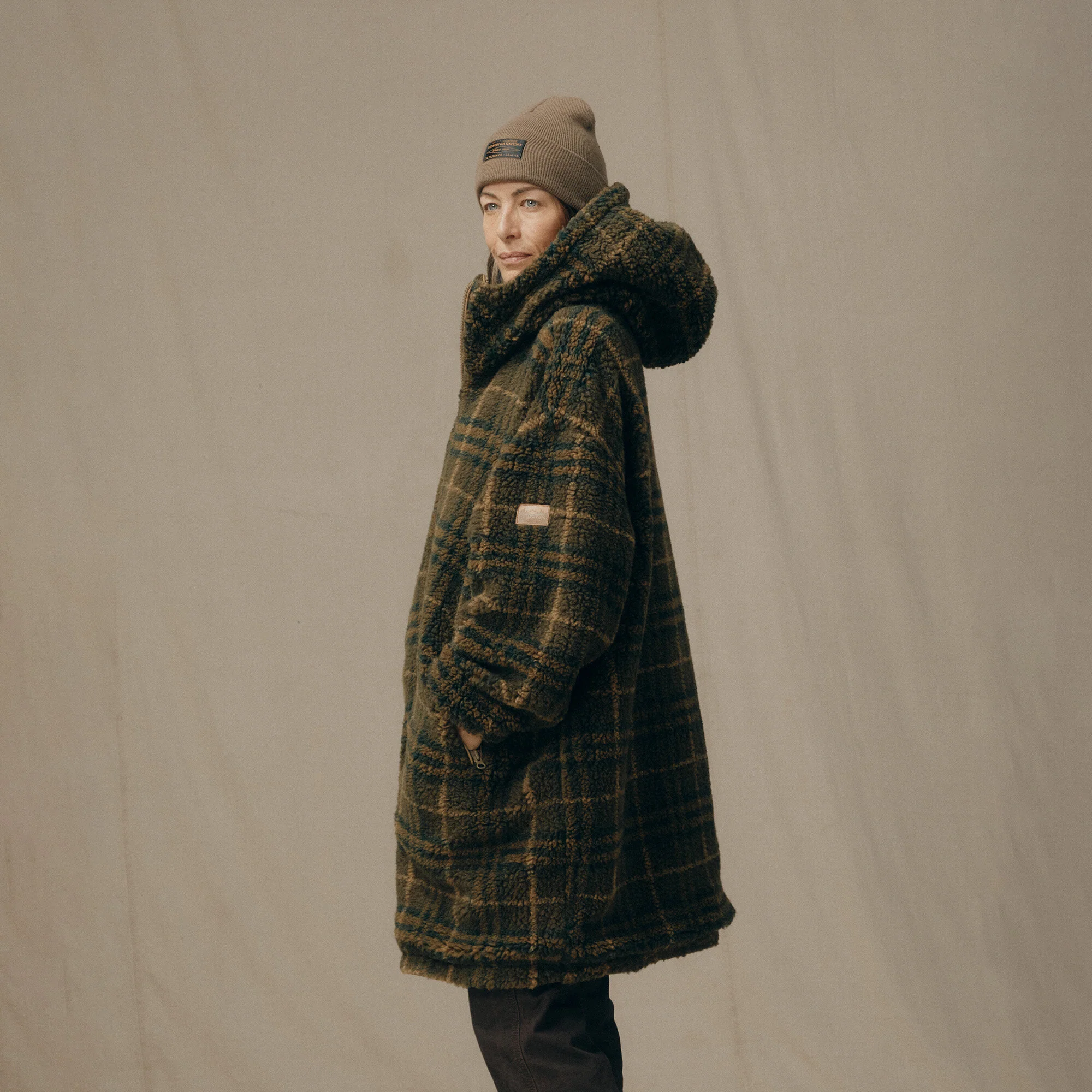 WOMEN’S REVERSIBLE WOOLY FLEECE COAT - Image 5