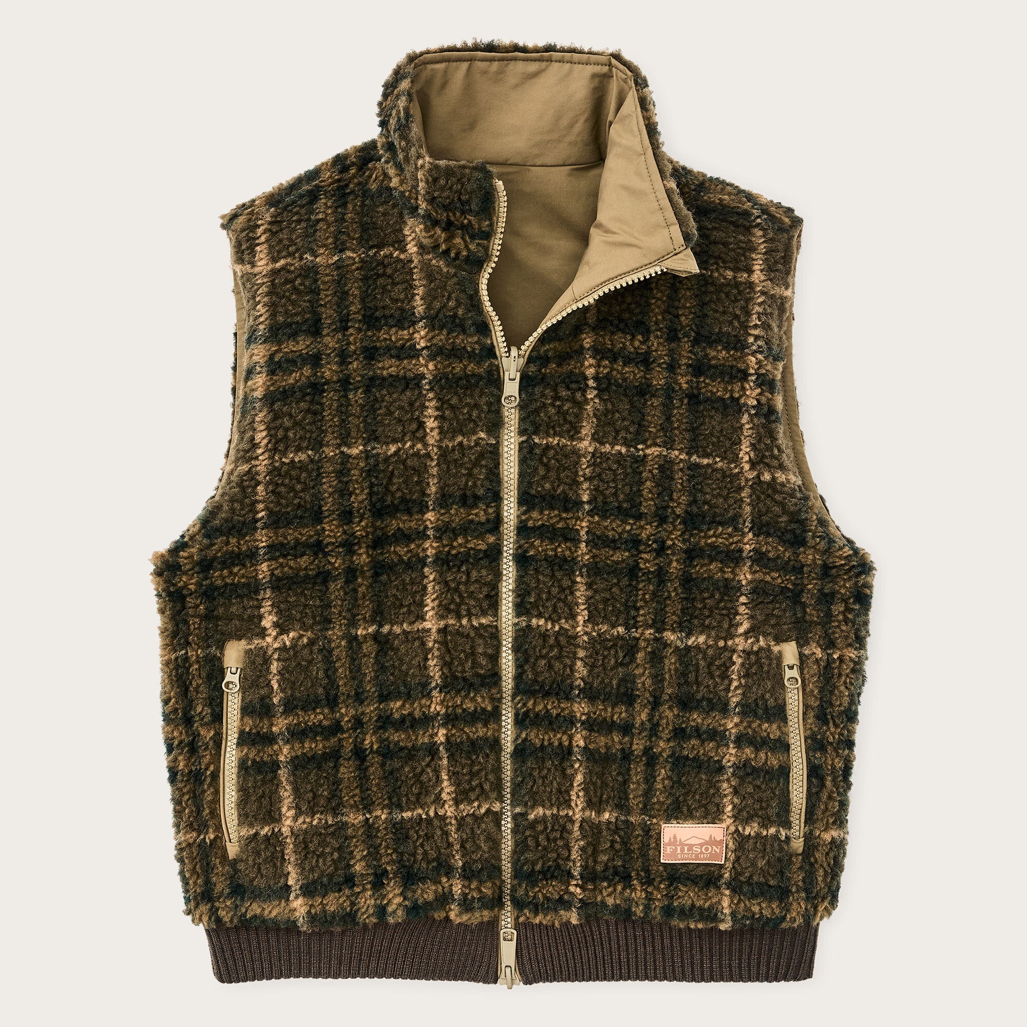 WOMEN’S REVERSIBLE WOOLY FLEECE VEST - Image 3