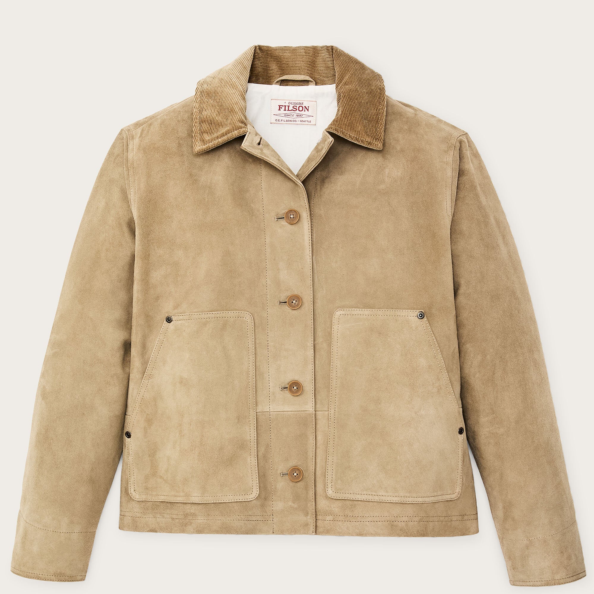 WOMEN'S SHORT SUEDE BARN JACKET